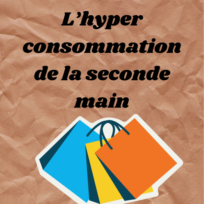 Titre de l'article et dessin de sacs de shopping